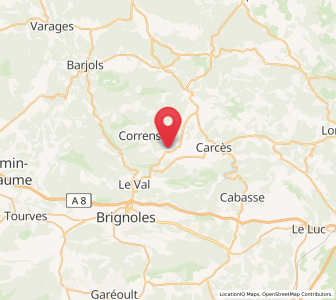 Map of Montfort-sur-Argens, Provence-Alpes-Côte d'Azur