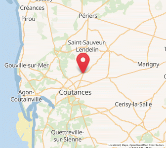 Map of Monthuchon, Normandy