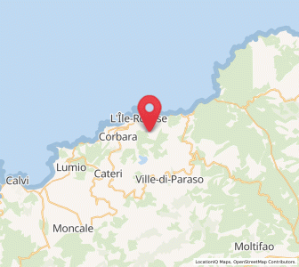 Map of Monticello, Corsica