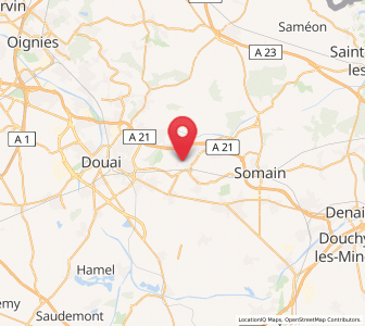 Map of Montigny-en-Ostrevent, Hauts-de-France
