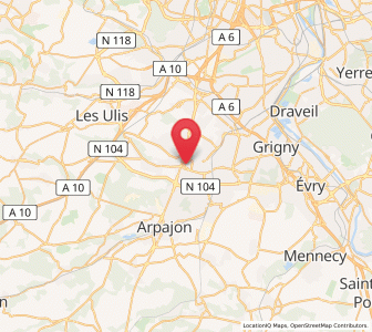 Map of Montlhéry, Île-de-France