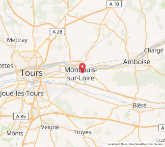 Map of Montlouis-sur-Loire, Centre