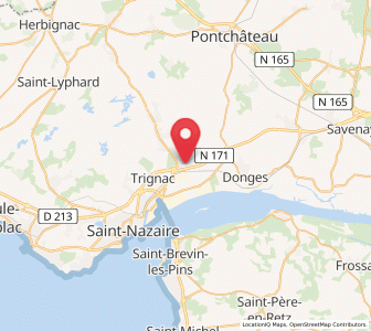 Map of Montoir-de-Bretagne, Pays de la Loire