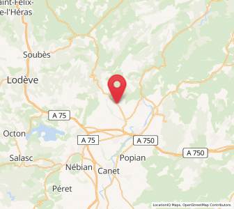 Map of Montpeyroux, Occitanie