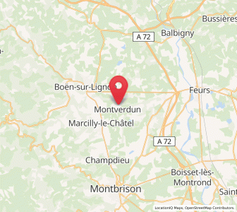 Map of Montverdun, Auvergne-Rhône-Alpes