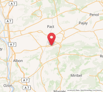 Map of Moras-en-Valloire, Auvergne-Rhône-Alpes
