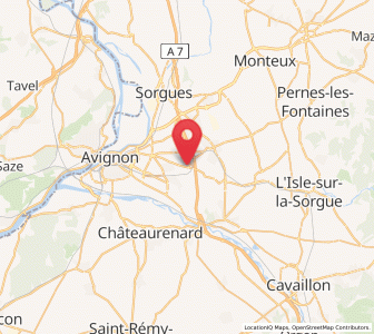 Map of Morières-lès-Avignon, Provence-Alpes-Côte d'Azur