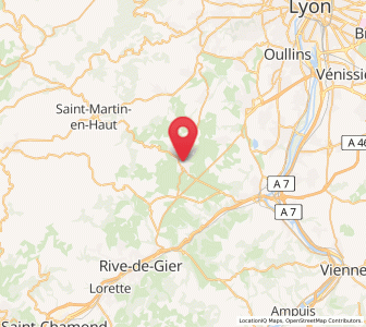Map of Mornant, Auvergne-Rhône-Alpes