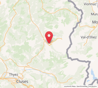 Map of Morzine, Auvergne-Rhône-Alpes