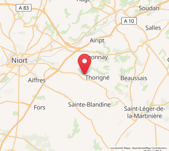 Map of Mougon, Nouvelle-Aquitaine