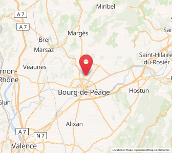 Map of Mours-Saint-Eusèbe, Auvergne-Rhône-Alpes