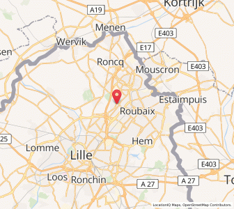 Map of Mouvaux, Hauts-de-France