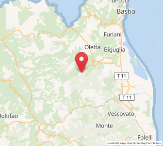 Map of Murato, Corsica