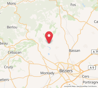 Map of Murviel-lès-Béziers, Occitanie