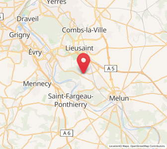 Map of Nandy, Île-de-France