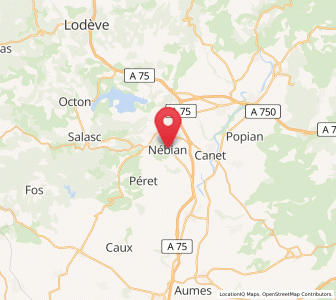 Map of Nébian, Occitanie