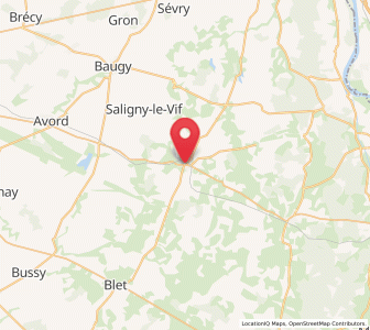 Map of Nérondes, Centre