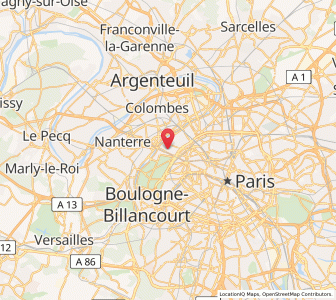 Map of Neuilly-sur-Seine, Île-de-France