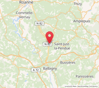 Map of Neulise, Auvergne-Rhône-Alpes