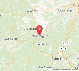 Map of Neussargues, Auvergne-Rhône-Alpes