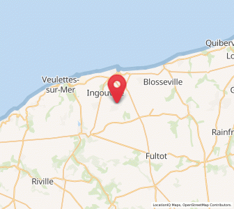Map of Néville, Normandy