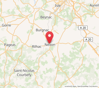 Map of Nexon, Nouvelle-Aquitaine