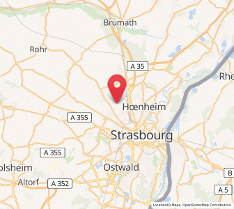 Map of Niederhausbergen, Grand Est