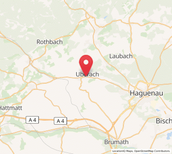 Map of Niedermodern, Grand Est