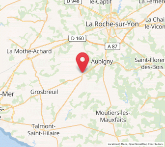 Map of Nieul-le-Dolent, Pays de la Loire