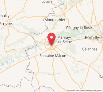 Map of Nogent-sur-Seine, Grand Est