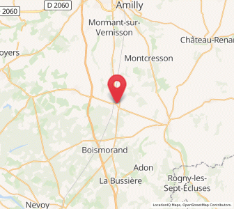 Map of Nogent-sur-Vernisson, Centre