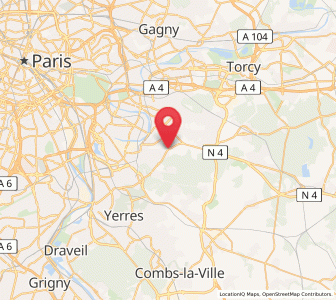 Map of Noiseau, Île-de-France