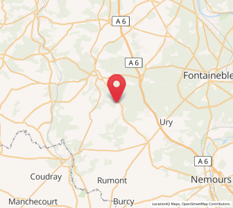 Map of Noisy-sur-École, Île-de-France
