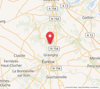 Map of Normanville, Normandy