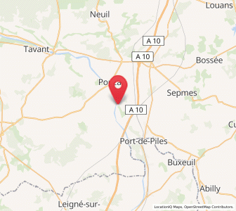 Map of Nouâtre, Centre