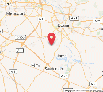 Map of Noyelles-sous-Bellonne, Hauts-de-France