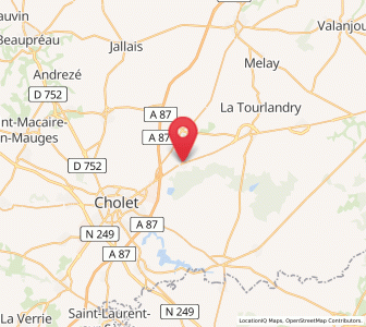 Map of Nuaillé, Pays de la Loire