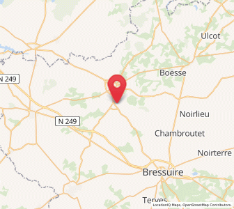 Map of Nueil-les-Aubiers, Nouvelle-Aquitaine