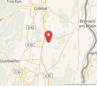 Map of Oberhergheim, Grand Est