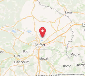 Map of Offemont, Bourgogne-Franche-Comté