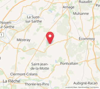 Map of Oizé, Pays de la Loire