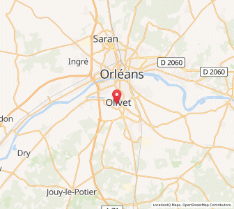 Map of Olivet, Centre