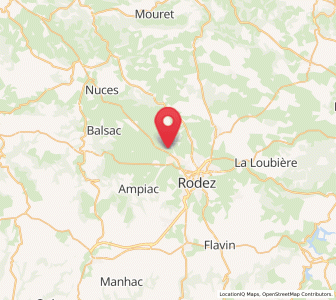 Map of Onet-le-Château, Occitanie