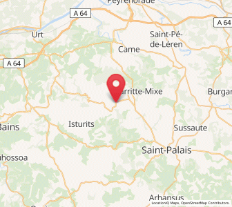Map of Oregue, Nouvelle-Aquitaine