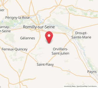 Map of Origny-le-Sec, Grand Est