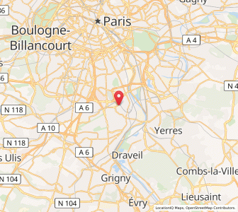 Map of Orly, Île-de-France