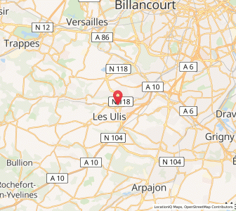 Map of Orsay, Île-de-France