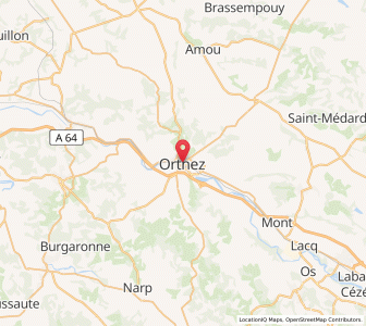 Map of Orthez, Nouvelle-Aquitaine