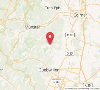 Map of Osenbach, Grand Est