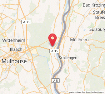 Map of Ottmarsheim, Grand Est